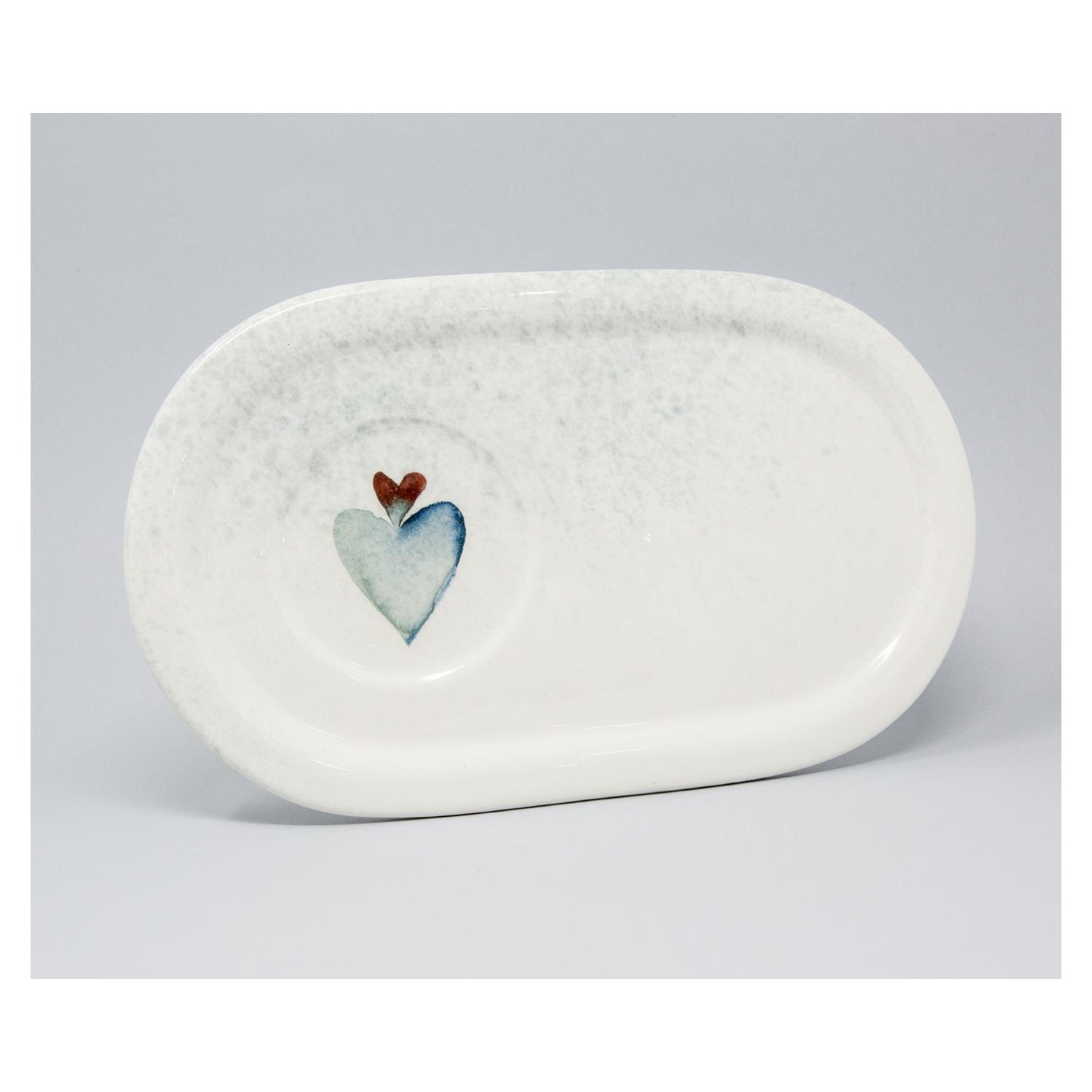 PLATO CORAZON TURQUESA