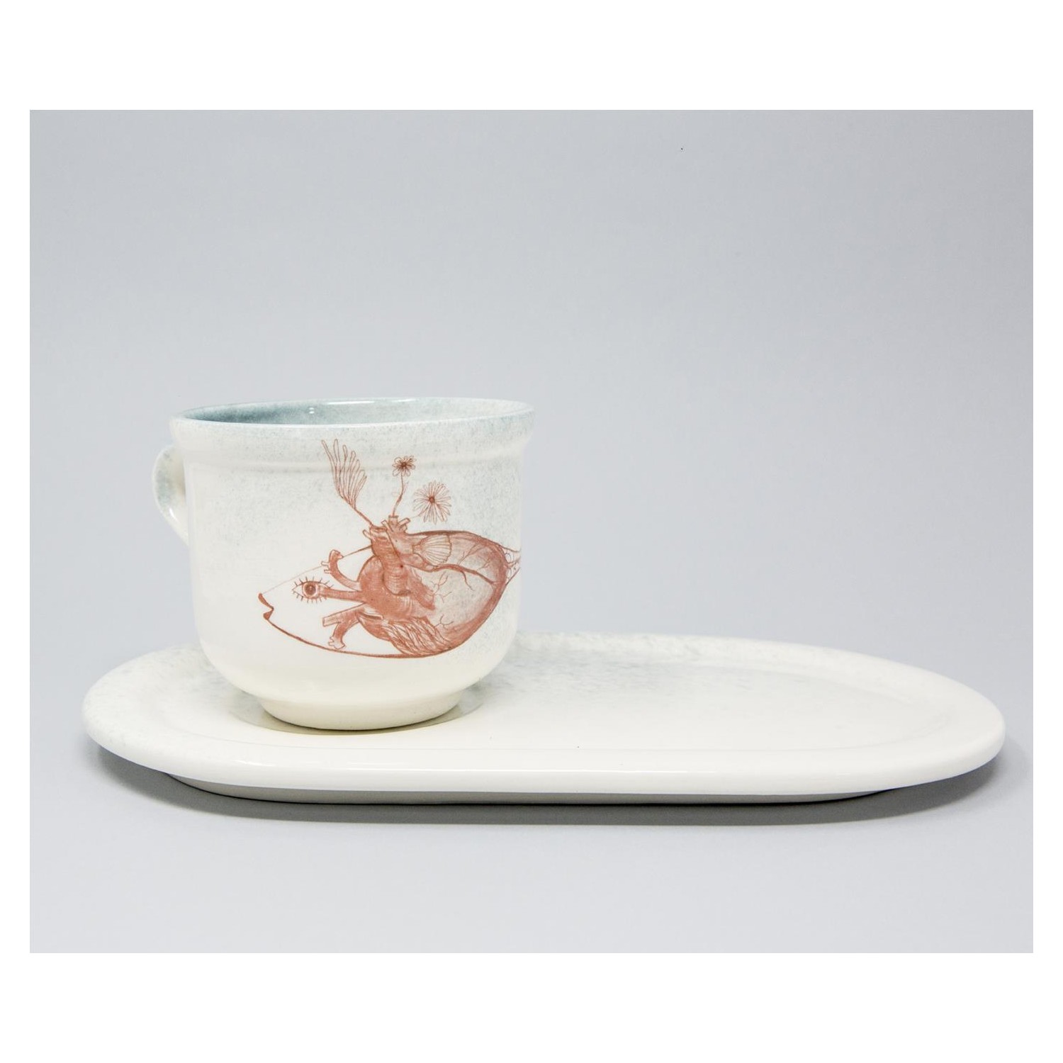 PLATO CORAZON TURQUESA