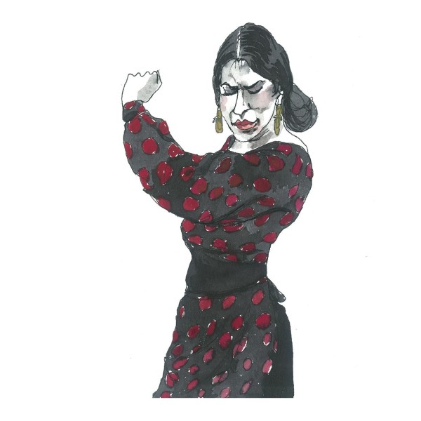 BAILAORA DE NEGRO