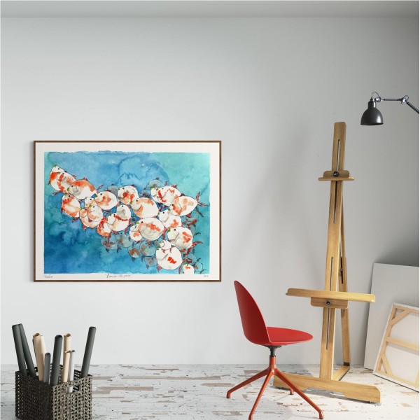 BANCO PECES NARANJA 2